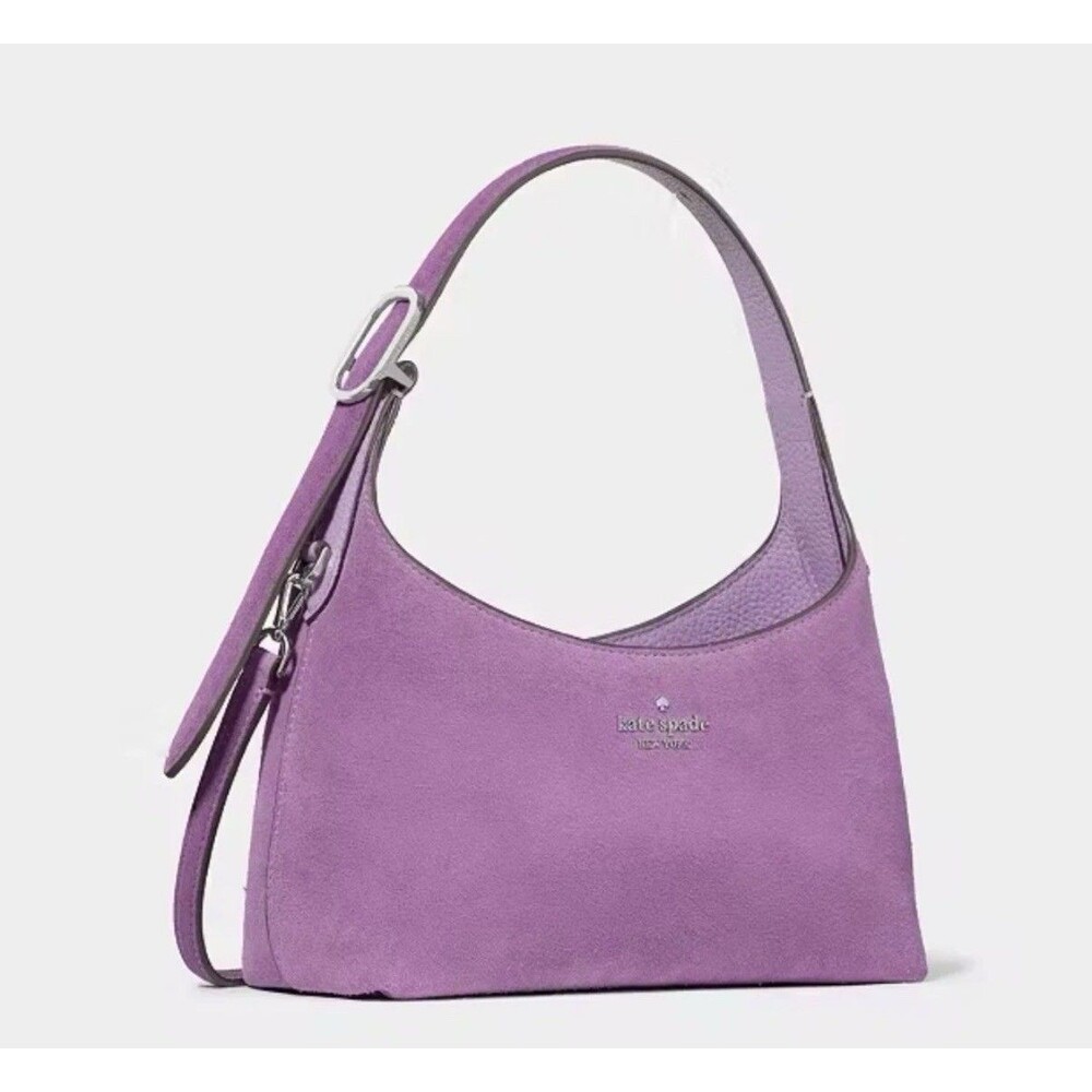 Kate Spade 454 Suede Mini Crossbody In Wisteria NWT